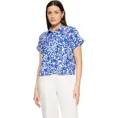 Betty Barclay Chemisier bleu cobalt / blanc
