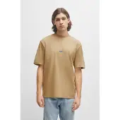 HUGO T-Shirt 'Nieros' beige / bleu / blanc