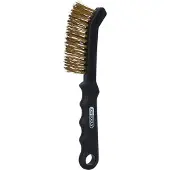 Ks Tools Brosse laiton pour freins à tambours à 2 rangées ondulées (Lisse)