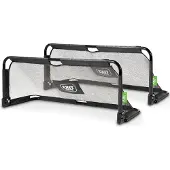 Exit Panna but de football pliable en acier 150x60cm (lot de 2) - Noir – Football de Rue – Extérieur