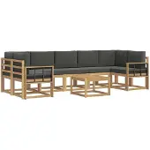 vidaXL Ensemble de canapés d'extérieur 6 pièces