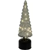 Kaemingk Microled arbre d10h34cm-15l vert/blanc - Lumineo