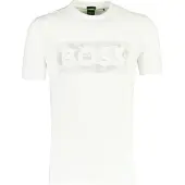 BOSS T-shirt Front Print - Blanc, Blanc