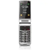 Beafon SL645plus - 2G, Silver Line, Großtastenklapphandy, schwarz-silber