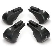 Lampa Evos Rail Steel, kit 4 pieds pour rails en acier