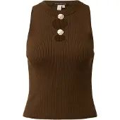 QS Tops en tricot brun foncé