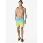 KOROSHI Shorts de bain aqua / jaune