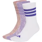 Adidas Chaussettes de sport 'Stonewash Crew 3 Pairs' violet / rose ancienne / violet rouge / blanc
