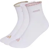 Adidas Chaussettes de sport 'womens quarter 3 Pair Pack' marron / rose clair / blanc