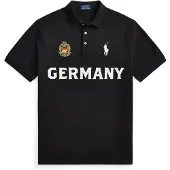 Ralph Lauren pour homme. 710B20862001 Polo d'Allemagne Classic Fit noir (XXL), Casuel, Coton, Manche courte