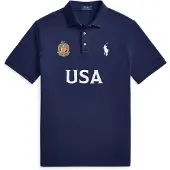 Ralph Lauren pour homme. 710B20858001 Polo US Classic Fit marine (S), Casuel, Coton, Manche courte