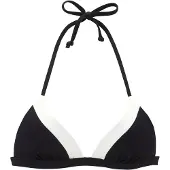 LASCANA Hauts de bikini noir / blanc