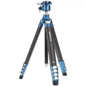 Benro TCBC25G36PT Cyanbird Carbon Stativ Kit (Carbone), Trépied, Noir, Argent, Bleu