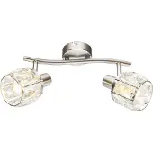 Globo Lighting Plafonnier double orientable Kris nickel