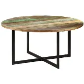Syfax Table à manger 150x75 cm Bois massif de récupération