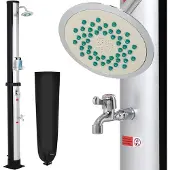 Monzana Douche solaire de jardin 35L noire/argent piscine et spa