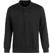 Storvik Napoli sweat de travail à col polo noir