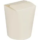 Papstar 85705 Récipient alimentaire jetable Carton, Contenant à usage unique, Blanc