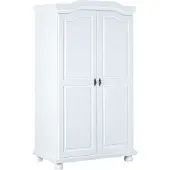 Inter Link Hedda Armoire 2 pièces, largeur 104 cm, hauteur 180 cm, blanc.