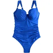 Next Maillot de bain modelant bleu