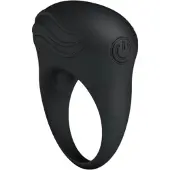 Pretty Love Bertram - anneau pénien vibrant étanche - silicone noir