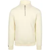 Superdry pour homme. M2013750A Sweat Essential Logo Henley blanc cassé (M), Casuel, Coton
