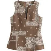 Next Jupe chocolat / blanc