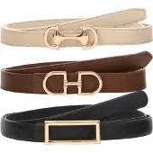 STUDIO SELECT Ceinture crème / caramel / noir