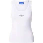HUGO Damatank 1 10283496 Blue Sleeveless T-shirt Blanc XS Femme