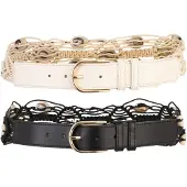 STUDIO SELECT Ceinture beige / noir
