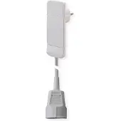 Bachmann SmartPlug fiche plate 1x contact de protection blanc, 1.5m