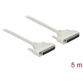 DeLOCK - Kabel seriell - DB-37 (M) bis DB-37 (M) - 5,0m - Daumenschrauben - beige (86881)