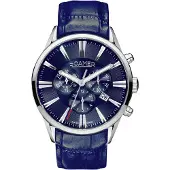 Roamer Montre pour homme 508837 41 40 05 bleu marine classique