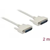 DeLOCK Câble série D-Sub 25 mâle à mâle 2 m (2 m, VGA)