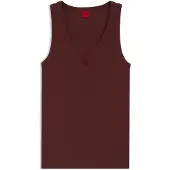 HUGO pour femme. 50514489 Débardeur Datamia marron (XL), Casuel, Coton, Sans manches / bretelles