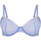 Hunkemoller Soutien-gorge 'Harriet' bleu clair / citron vert / olive