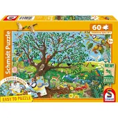 Schmidt Puzzle - SPIELE - Animaux du jardin - 60 pièces - À partir de 5 ans