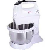 Tefal HT312138 mixer Batteur sur socle 300 W Silver, White