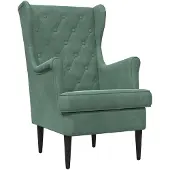 vidaXL fauteuil Vert Mer Velours