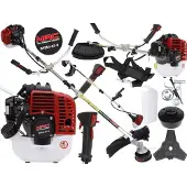 Nac Débroussailleuse de essence 25,4cc 0,96nm, moteur puissant de 25,4cc, 0,96nm de couple, idéal pour couper l'herbe et les mauvaises herbes, outil de jardin robuste et durable.