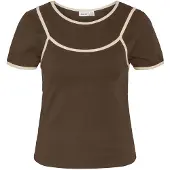 Noisy May Haut marron / blanc