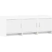 vidaXL Meuble TV 130 x 33 x 47 cm Blanc, aggloméré