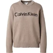 Calvin Klein Jeans Pull-over noisette / noir