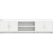 vidaXL Meuble TV 168 x 33 x 47 cm Blanc, aggloméré