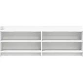 vidaXL Meuble TV 135 x 33 x 47 cm Blanc, aggloméré