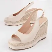 Montevita (Beige, 40) Sandales Compensées Pour Femmes. Salia 102915