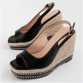 Montevita (Noir, 39) Sandales Compensées Pour Femmes. Salia 102916