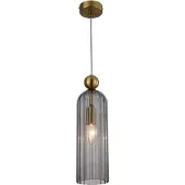 Light Prestige Suspension Piega, couleur fumée dorée, 1xE14x40W, verre, dimensions : 150x10x10 cm, IP20,