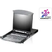 Aten Commutateur KVM, VGA, Commutateur KVM, Noir