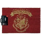 Harry Potter Welcome To Hogwarts Harry Potter Doormat Rouge